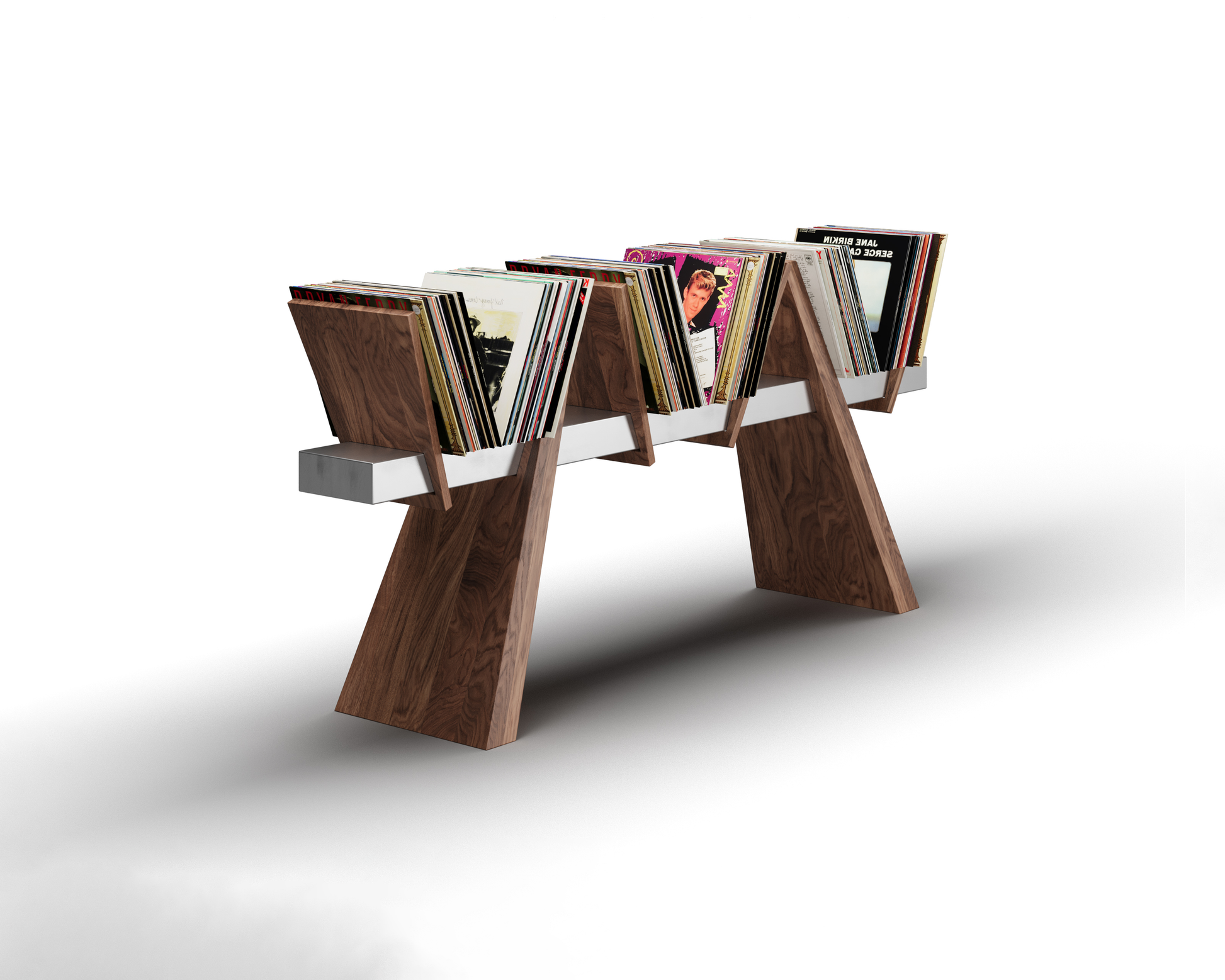 The /RACK/ Handmade wooden vinyl record cabinet with turntable