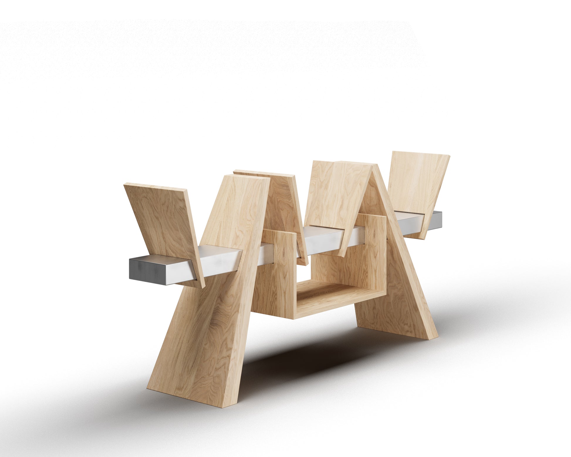 The /RACK/ Handmade wooden vinyl record cabinet with turntable