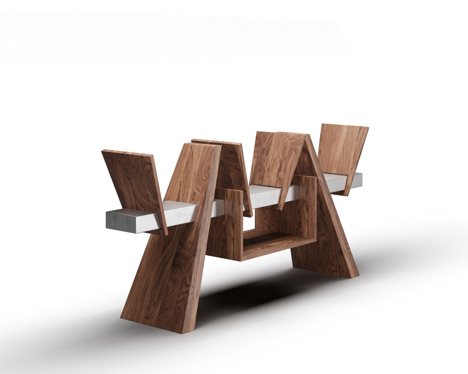 The /RACK/ Handmade wooden vinyl record cabinet with turntable