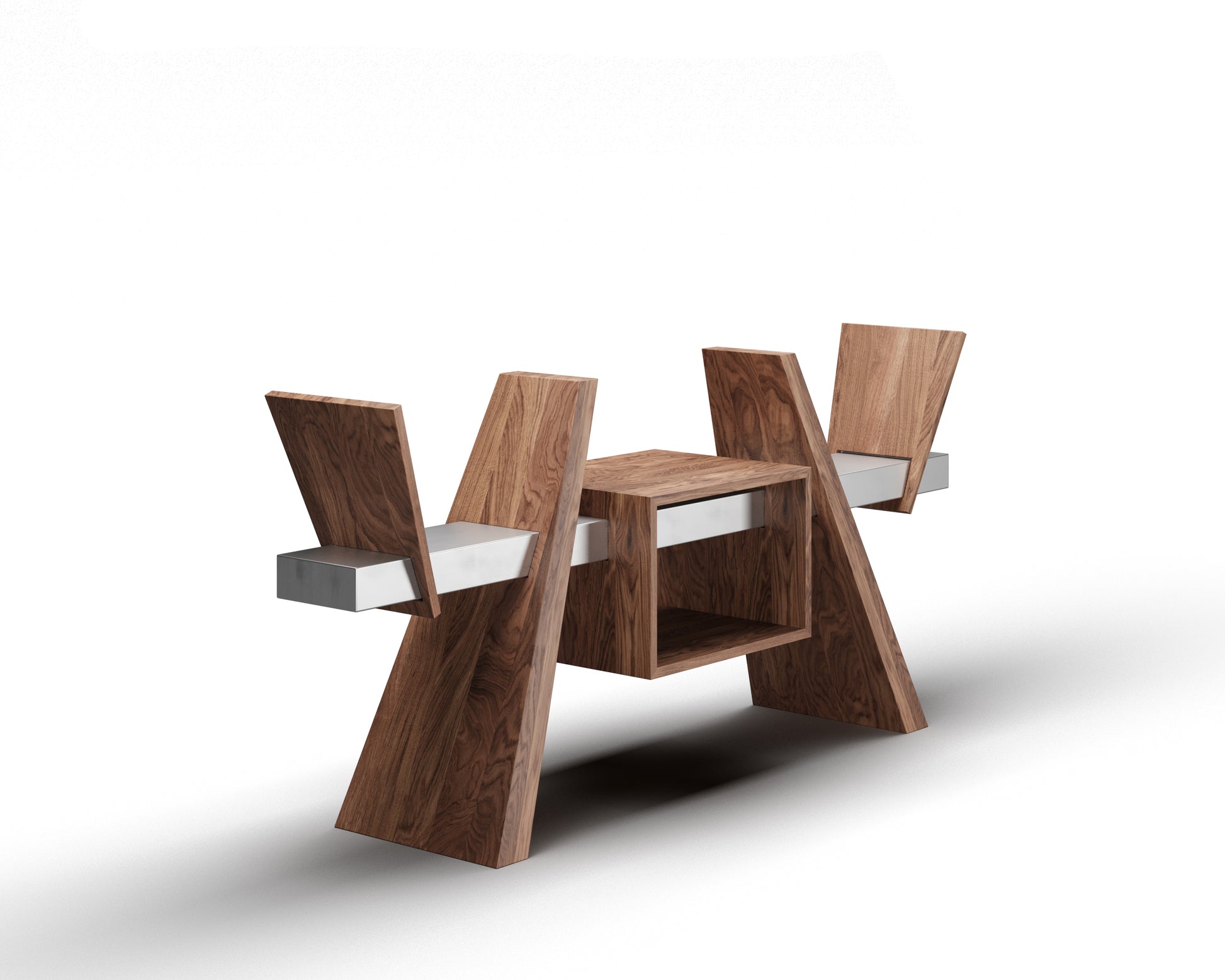 The /RACK/ Handmade wooden vinyl record cabinet with turntable