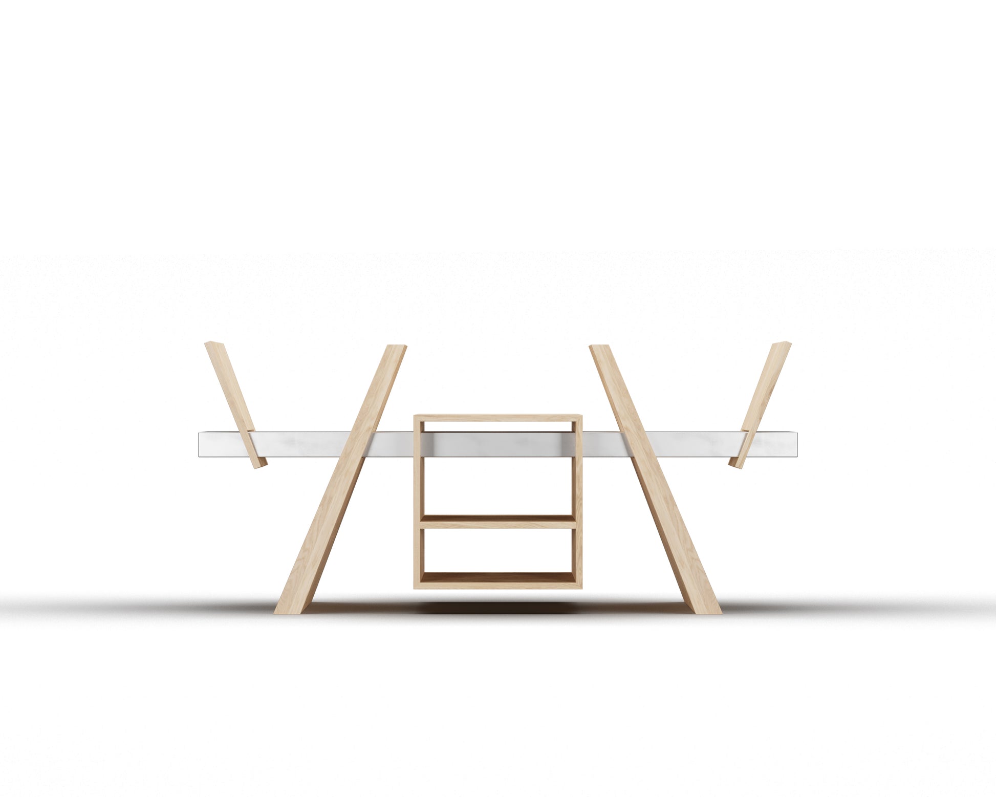 The /RACK/ Handmade wooden vinyl record cabinet with turntable