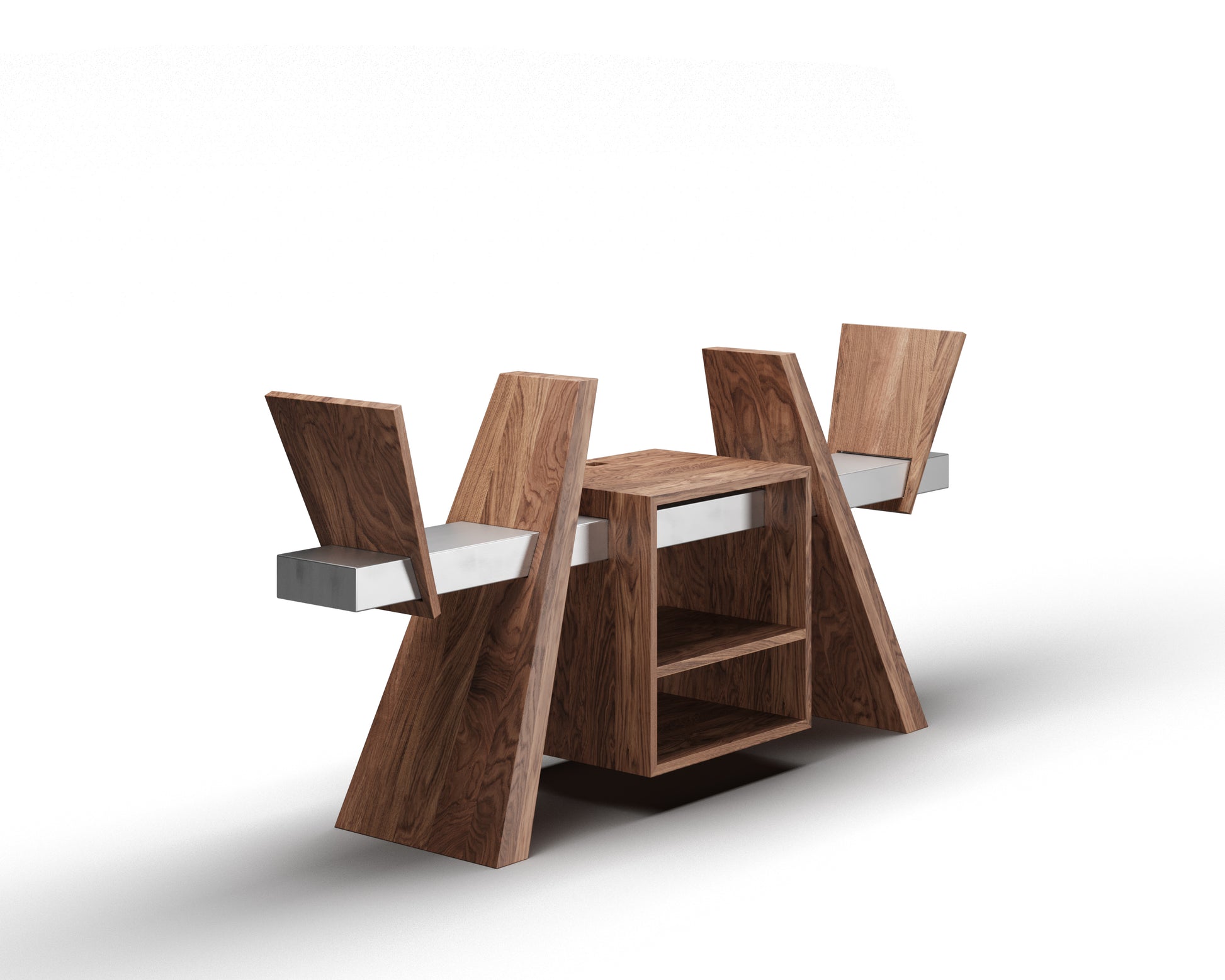 The /RACK/ Handmade wooden vinyl record cabinet with turntable